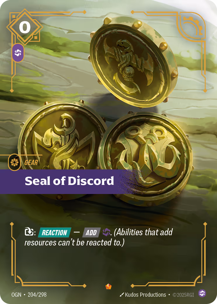 Seal of Discord OGN-204 Riftbound card