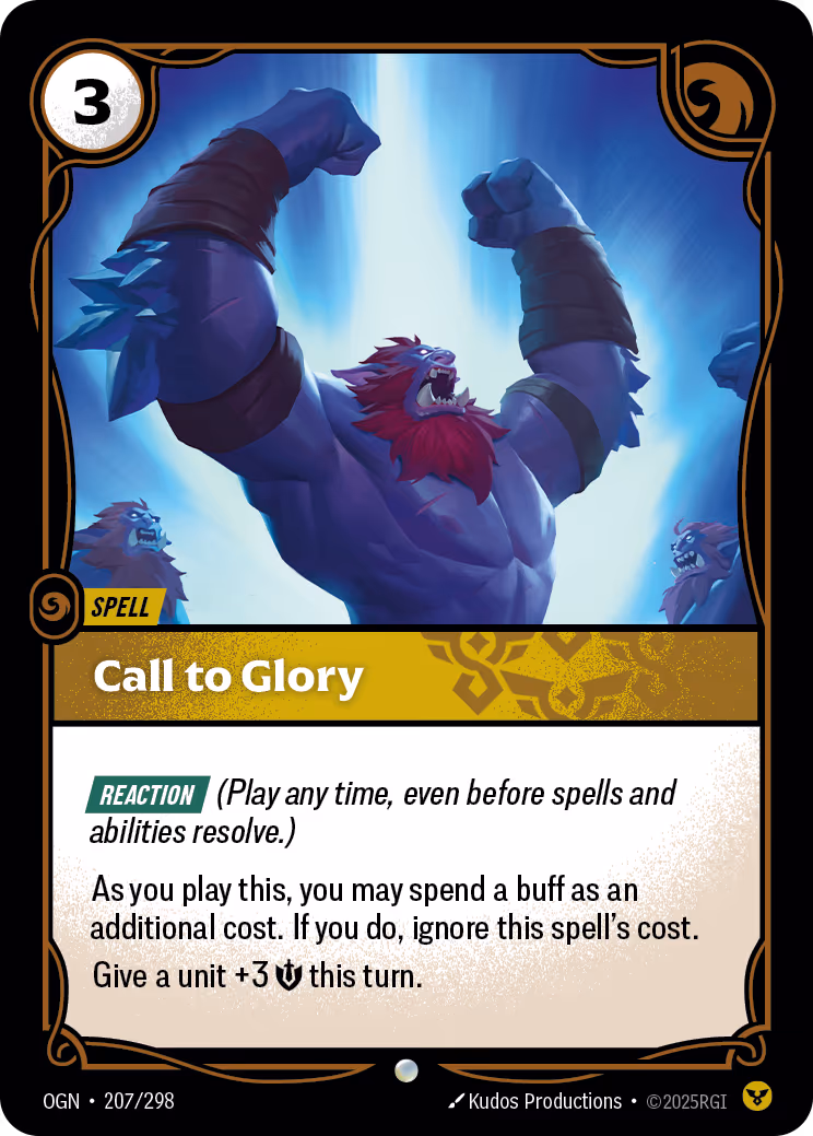 Call to Glory OGN-207 Riftbound card
