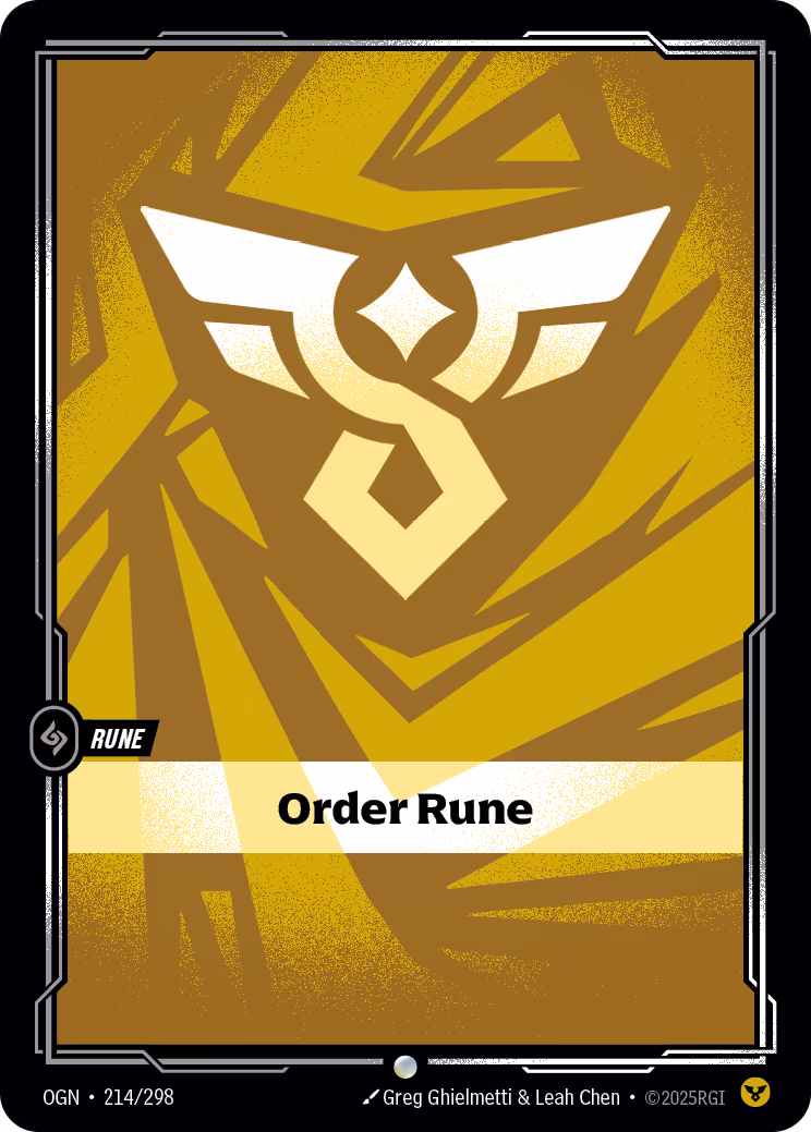 Order Rune OGN-214 Riftbound card