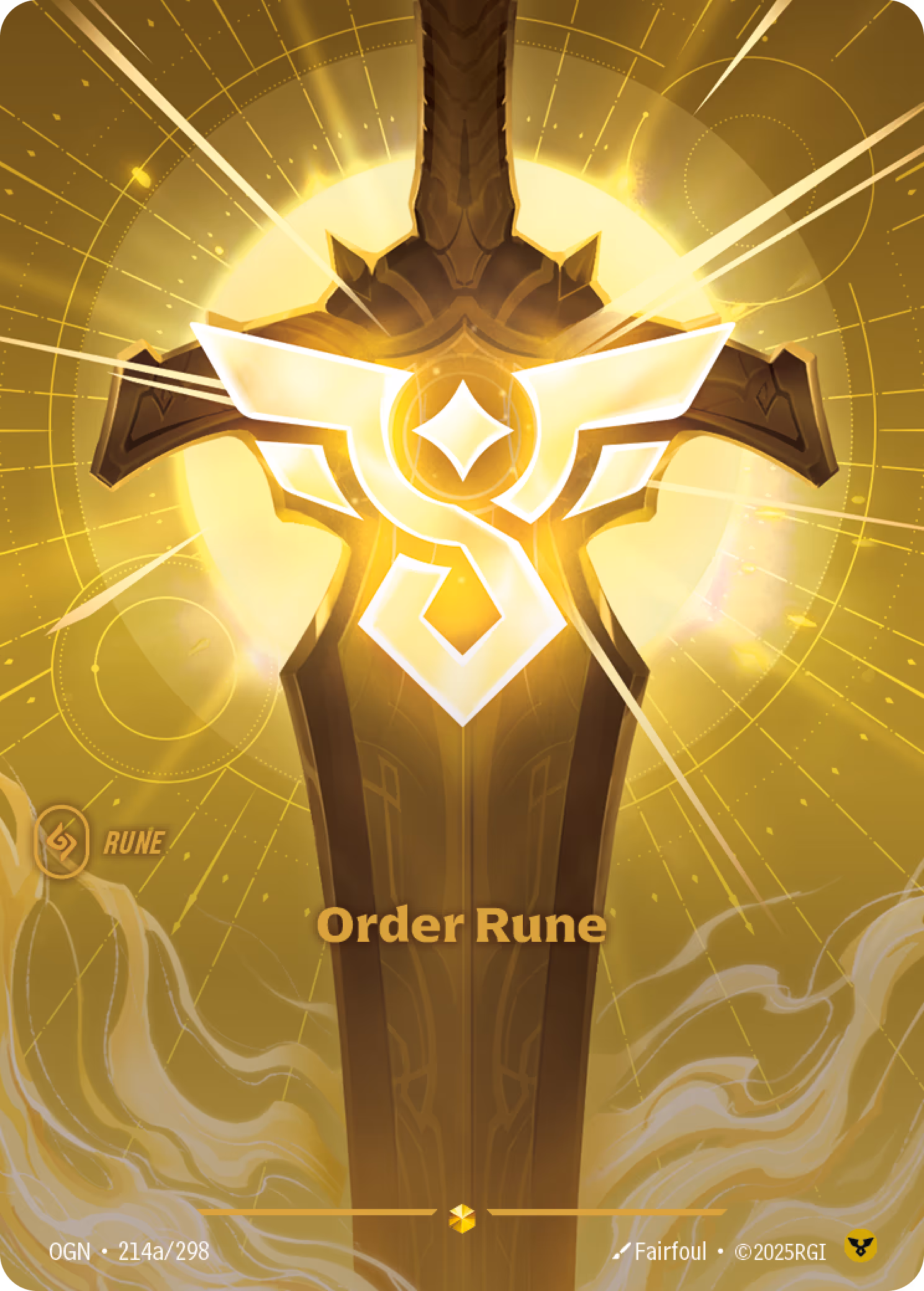 Order Rune OGN-214A Riftbound card