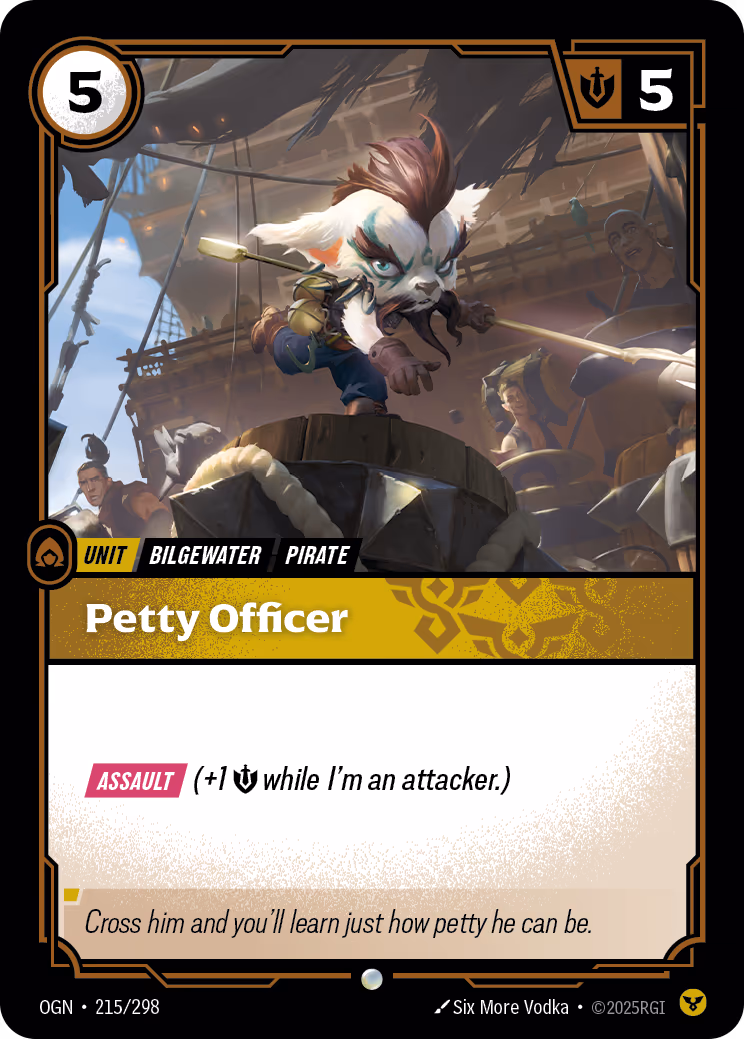 Petty Officer OGN-215 Riftbound card