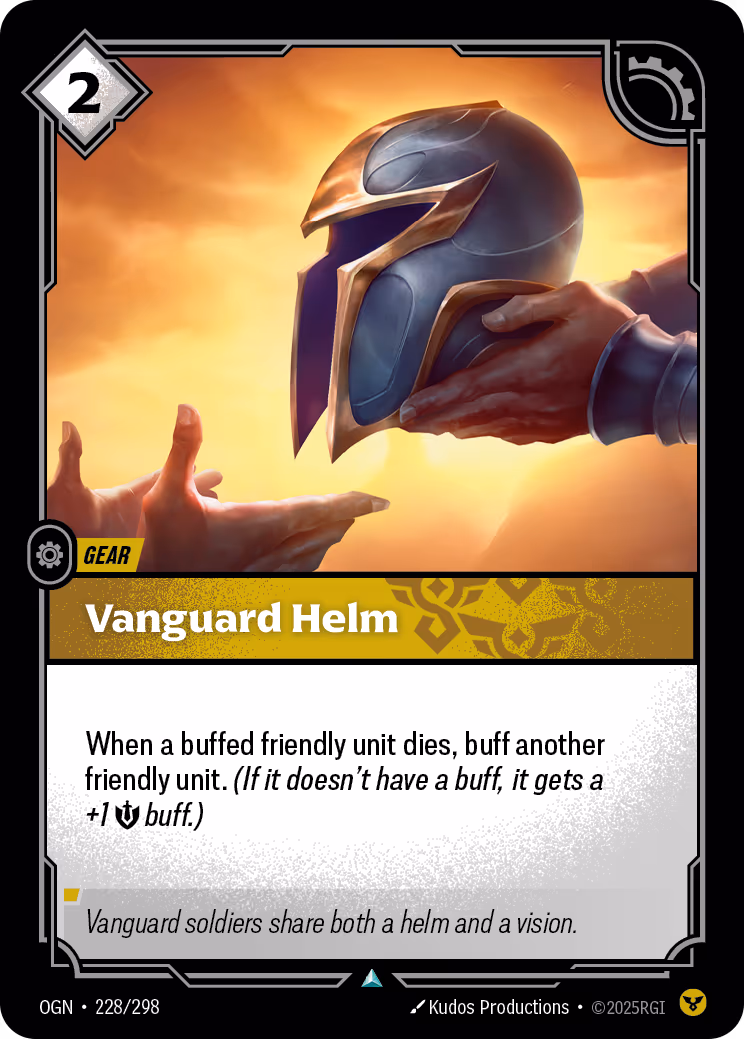 Vanguard Helm OGN-228 Riftbound card