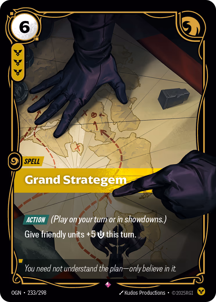 Grand Strategem OGN-233 Riftbound card