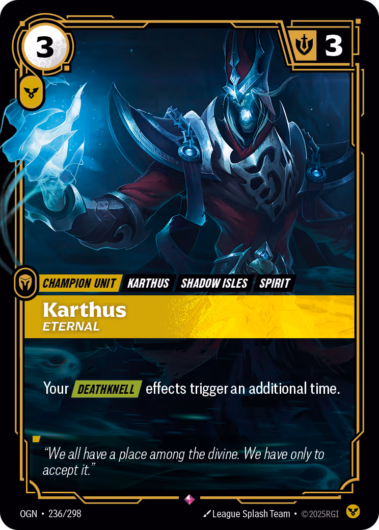 Karthus - Eternal OGN-236 Riftbound card
