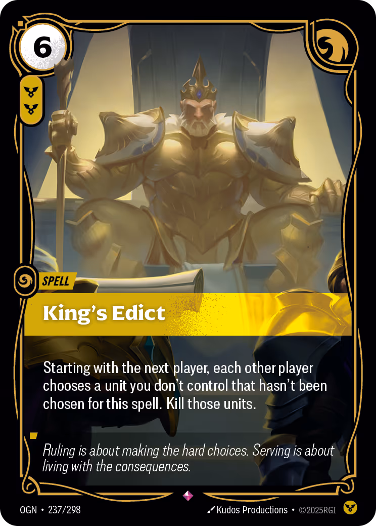 King's Edict OGN-237 Riftbound card