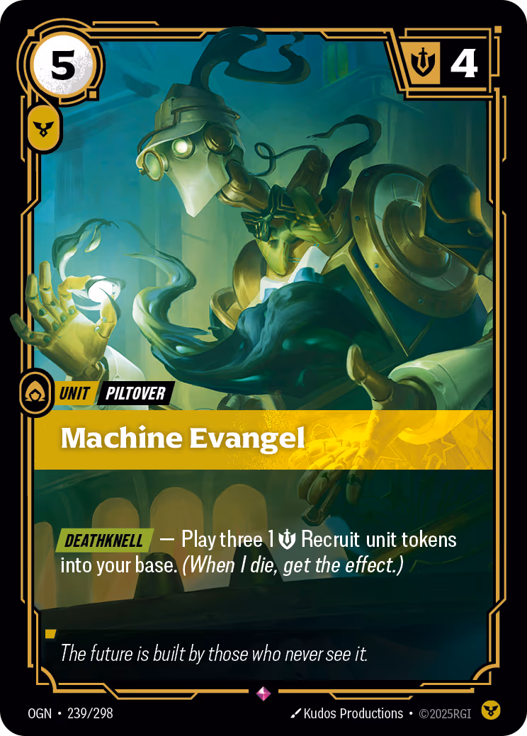 Machine Evangel OGN-239 Riftbound card