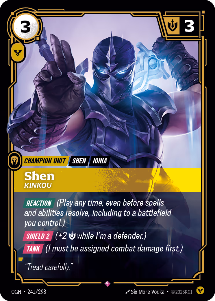 Shen - Kinkou OGN-241 Riftbound card