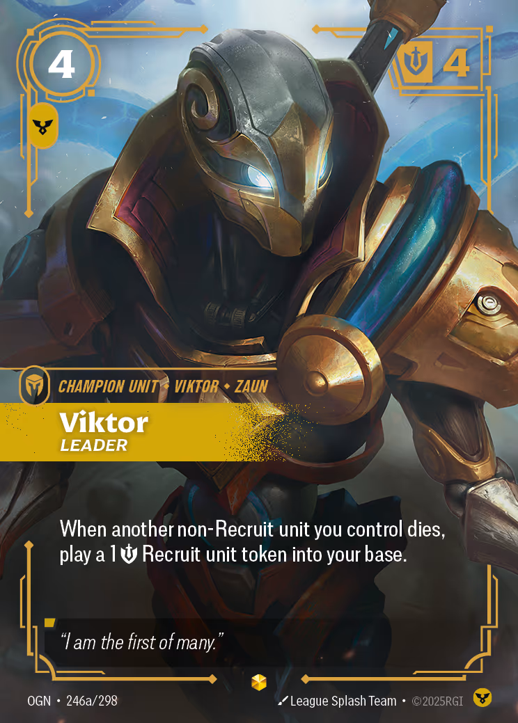 Viktor - Leader OGN-246A Riftbound card