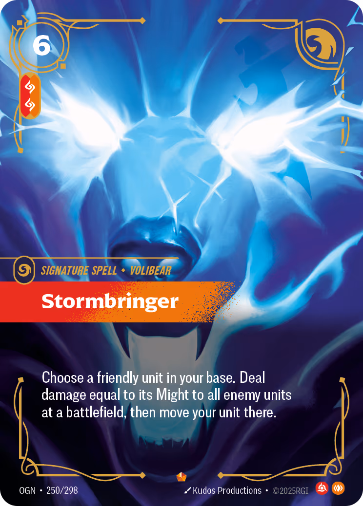 Stormbringer OGN-250 Riftbound card