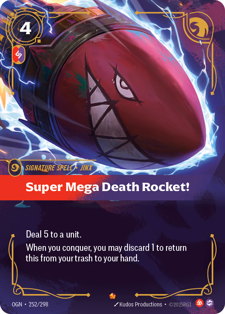 Super Mega Death Rocket! OGN-252 Riftbound card