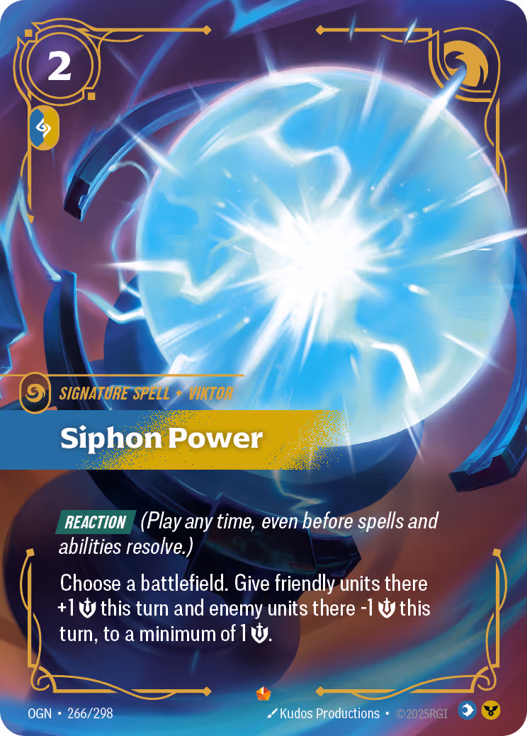 Siphon Power OGN-266 Riftbound card
