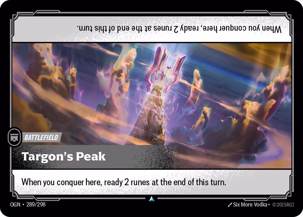 Targon's Peak OGN-289 Riftbound card