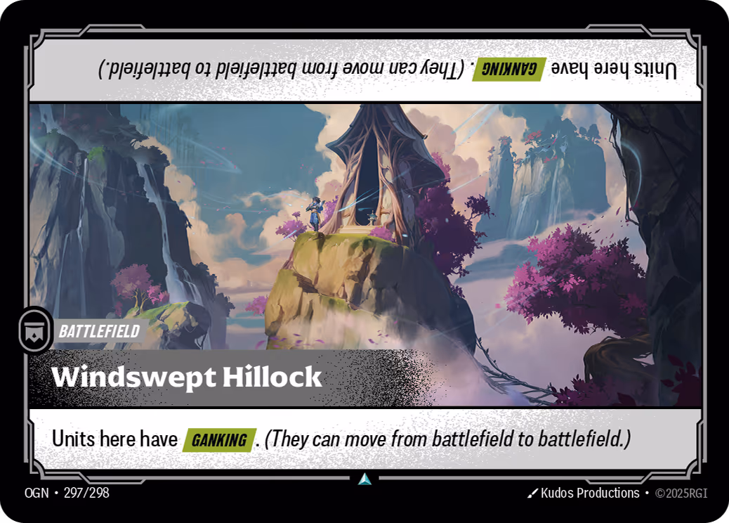 Windswept Hillock OGN-297 Riftbound card