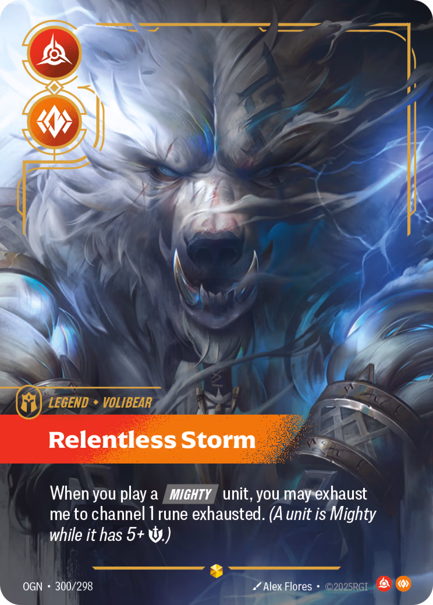 Volibear - Relentless Storm OGN-300 Riftbound card