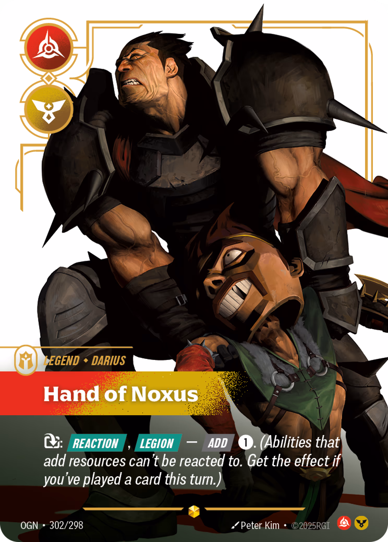Darius - Hand of Noxus OGN-302 Riftbound card