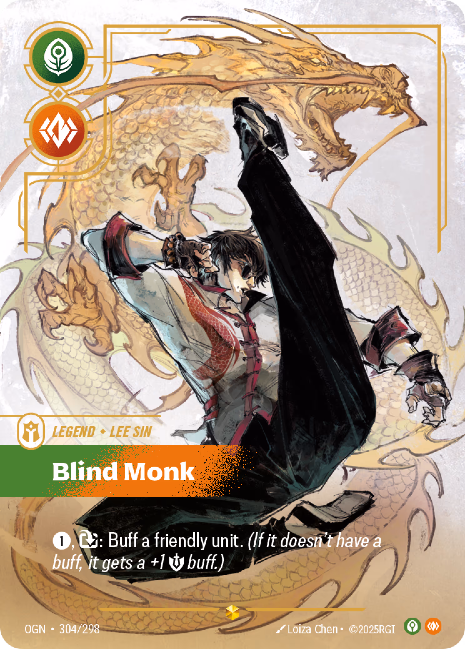 Lee Sin - Blind Monk OGN-304 Riftbound card