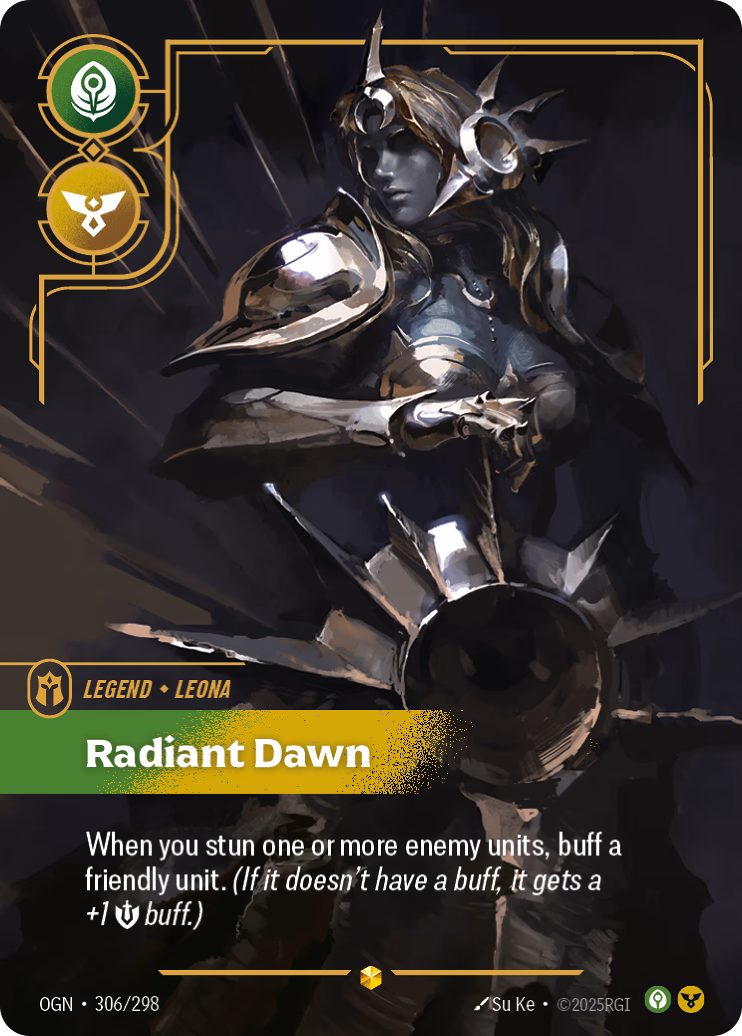Leona - Radiant Dawn OGN-306 Riftbound card