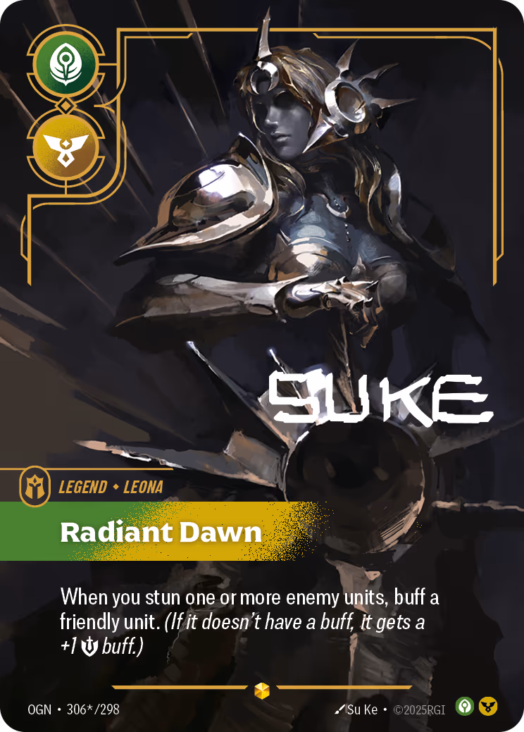 Leona - Radiant Dawn OGN-306* Riftbound card