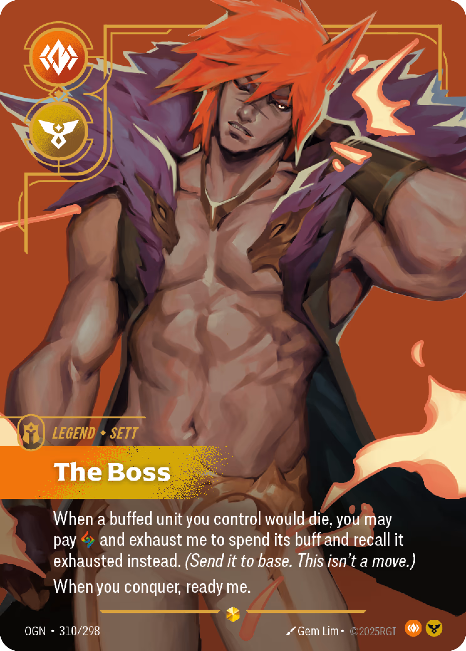 Sett - The Boss OGN-310 Riftbound card