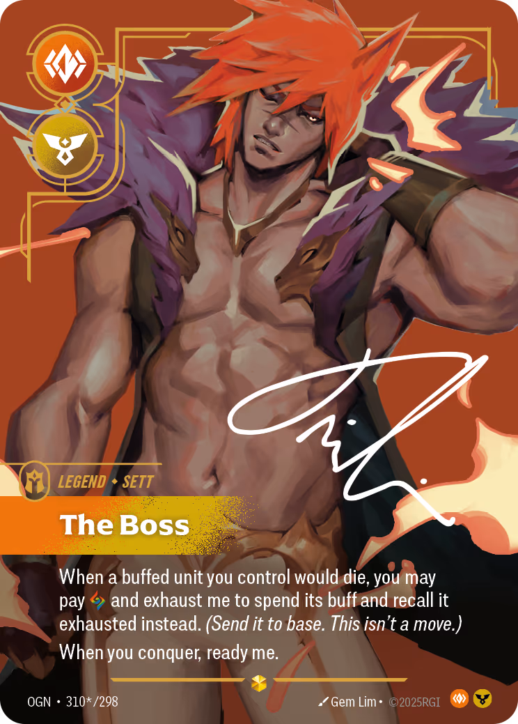 Sett - The Boss OGN-310* Riftbound card