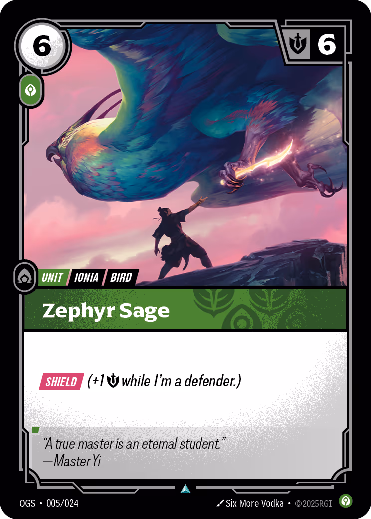 Zephyr Sage OGS-005 Riftbound card