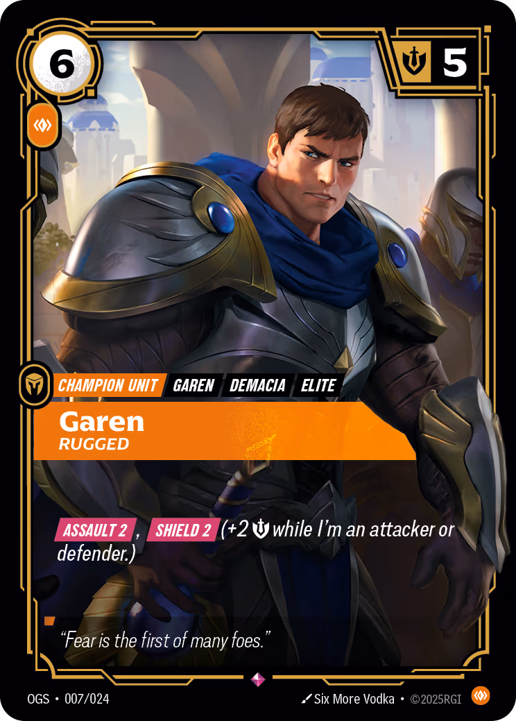 Garen - Rugged OGS-007 Riftbound card