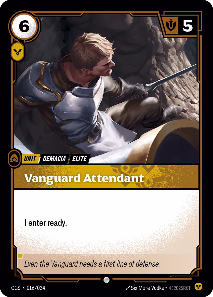 Vanguard Attendant OGS-016 Riftbound card