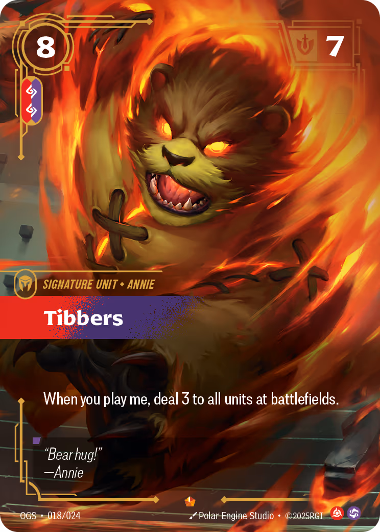 Tibbers OGS-018 Riftbound card