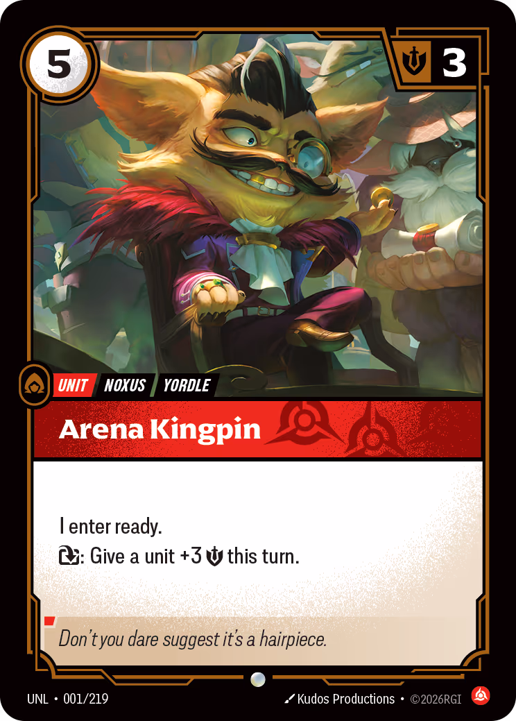 Arena Kingpin Riftbound card