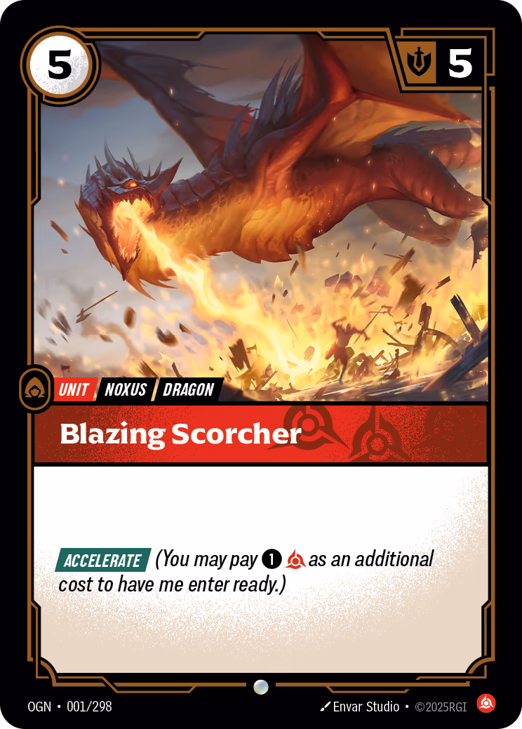 Blazing Scorcher OPP-001-298 Riftbound card
