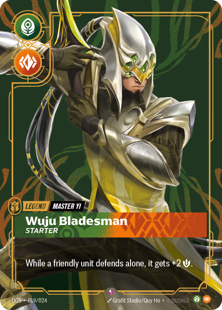Master Yi - Wuju Bladesman OPP-019-24 Riftbound card