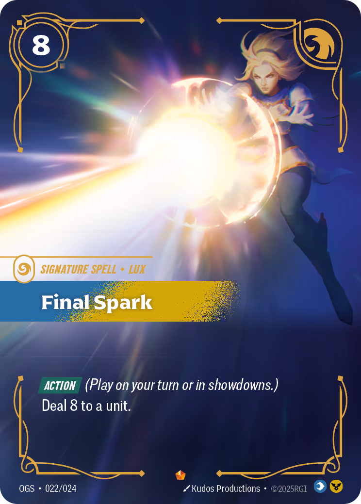 Final Spark OPP-022-24 Riftbound card