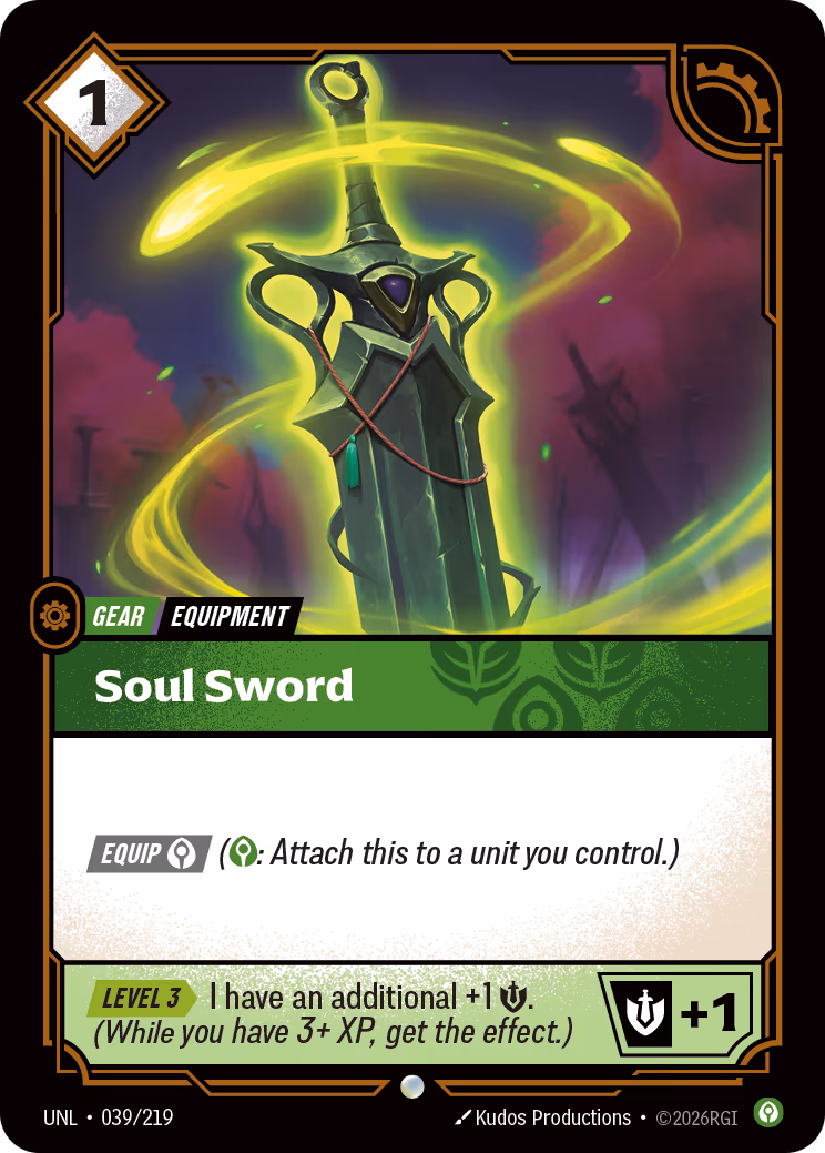 Soul Sword OPP-039-219 Riftbound card