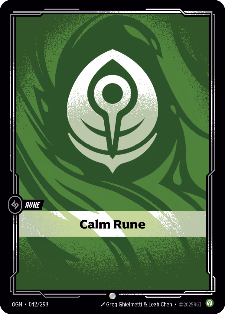 Calm Rune OPP-042B-298 Riftbound card