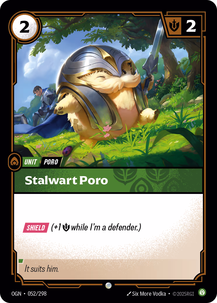 Stalwart Poro OPP-052-298 Riftbound card