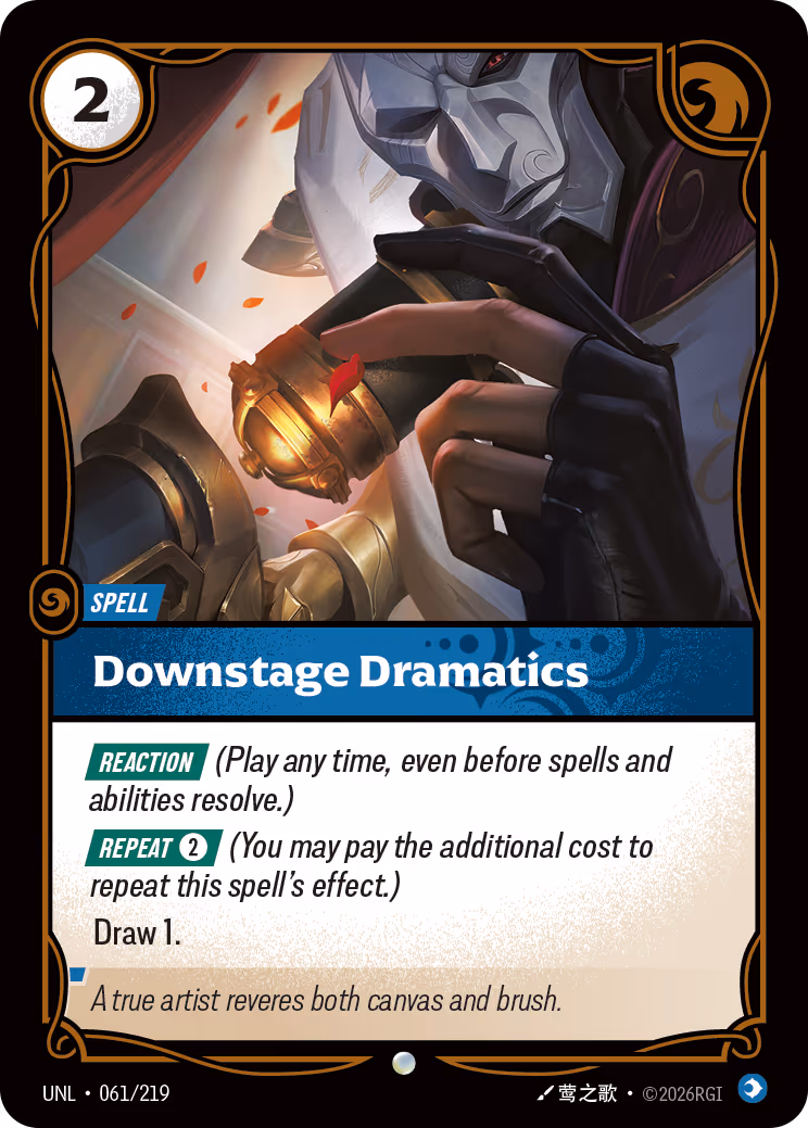 Downstage Dramatics OPP-061-219 Riftbound card