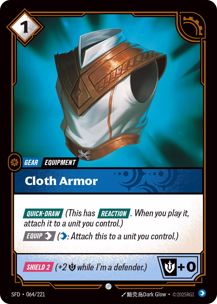 Cloth Armor OPP-064-221 Riftbound card