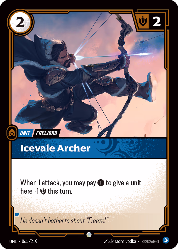 Icevale Archer Riftbound card