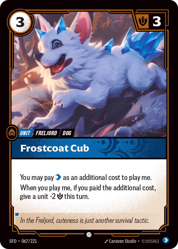 Frostcoat Cub OPP-067-221 Riftbound card