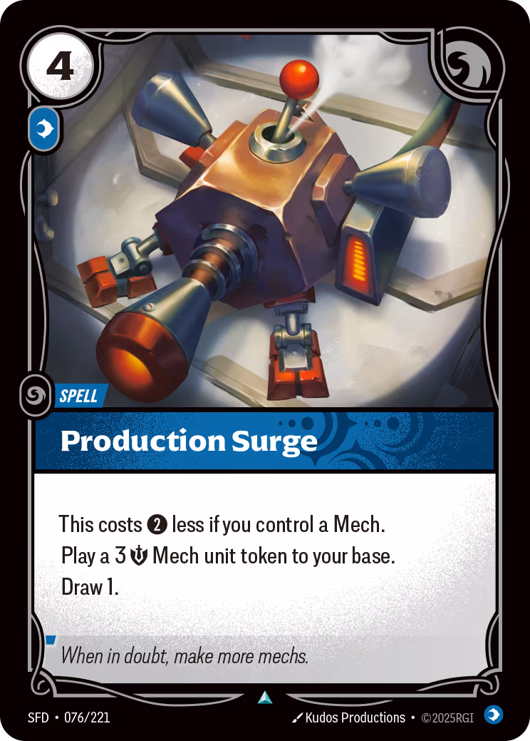 Production Surge OPP-076-221 Riftbound card
