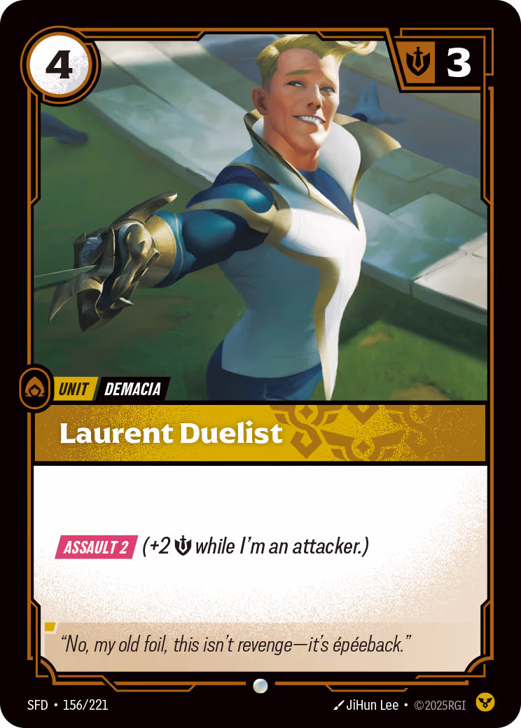 Laurent Duelist OPP-156-221 Riftbound card
