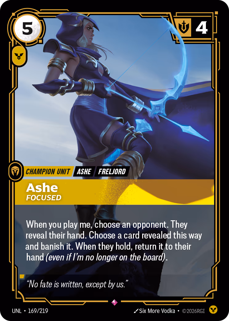 Ashe - Focused OPP-169-219 Riftbound card