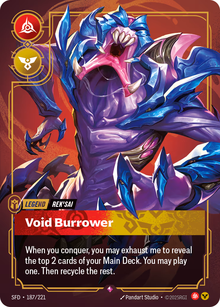 Rek'sai - Void Burrower OPP-187-221 Riftbound card