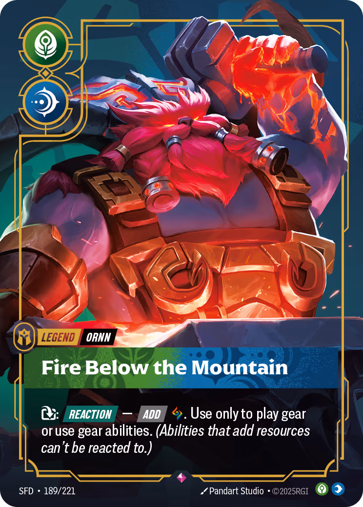 Ornn - Fire Below the Mountain OPP-189-221 Riftbound card