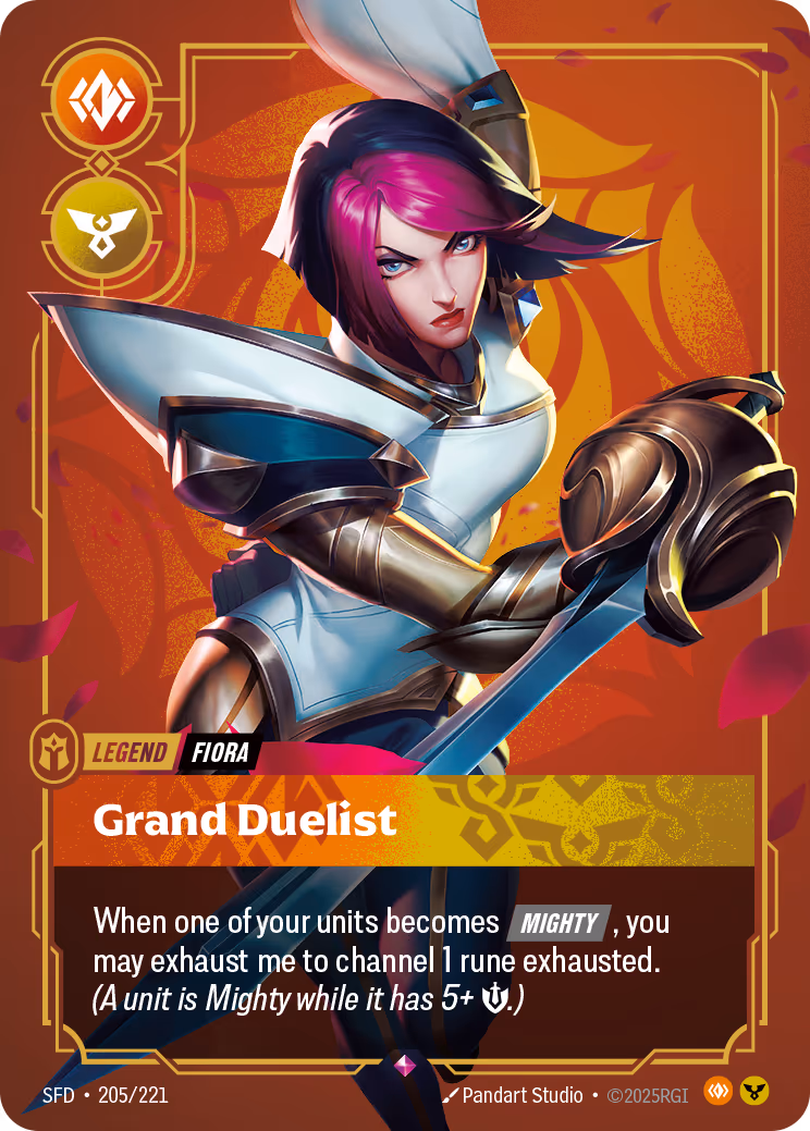 Fiora - Grand Duelist OPP-205-221 Riftbound card