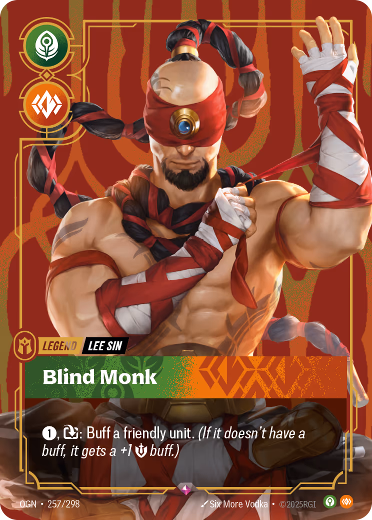 Lee Sin - Blind Monk OPP-257-298 Riftbound card