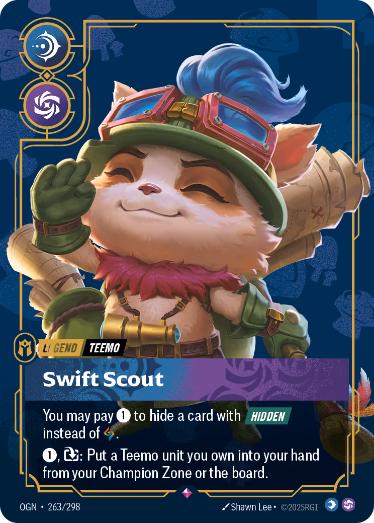 Teemo - Swift Scout OPP-263-298 Riftbound card