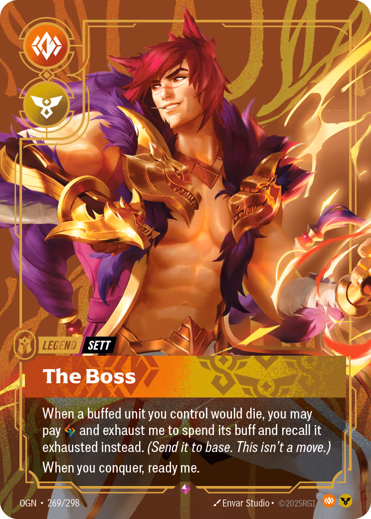 Sett - The Boss OPP-269-298 Riftbound card