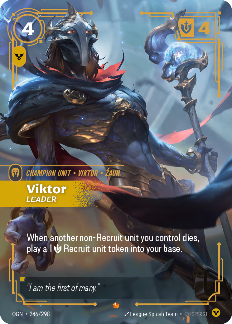 Viktor - Leader PR-246A Riftbound card