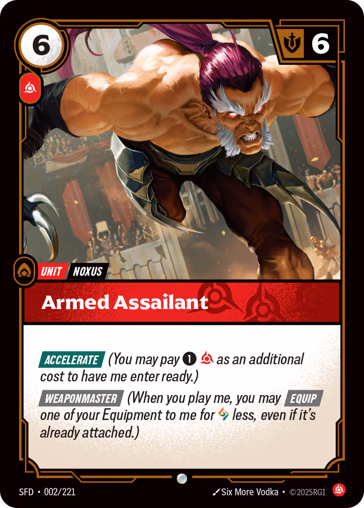 Armed Assailant SFD-002 Riftbound card